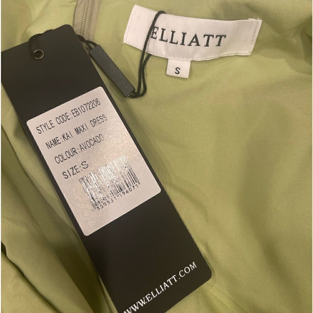 Elliatt Kai Long Sleeve Maxi Dress in Avocado,.Size S - Picture 14 of 16